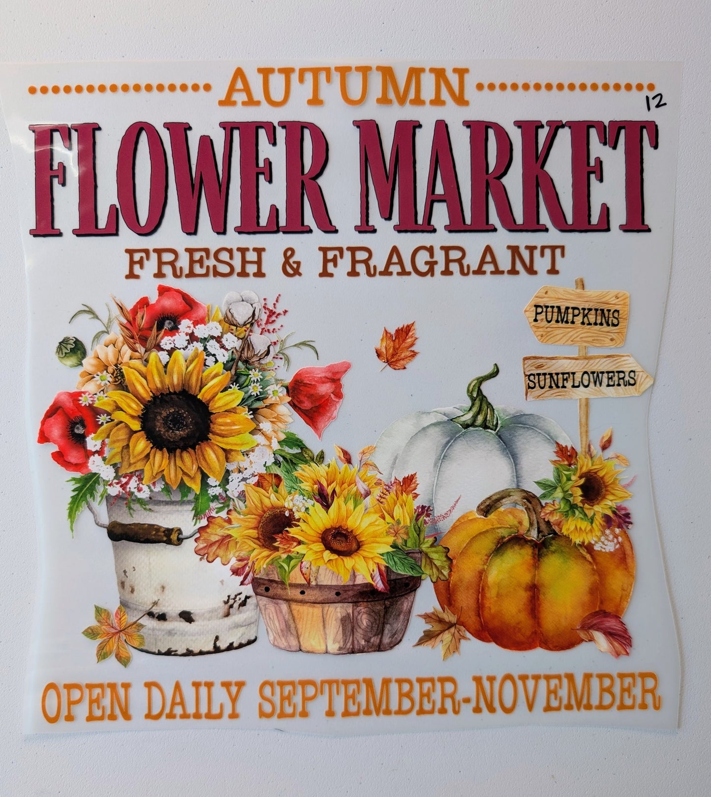 Shirt Design - Autumn Flower Market