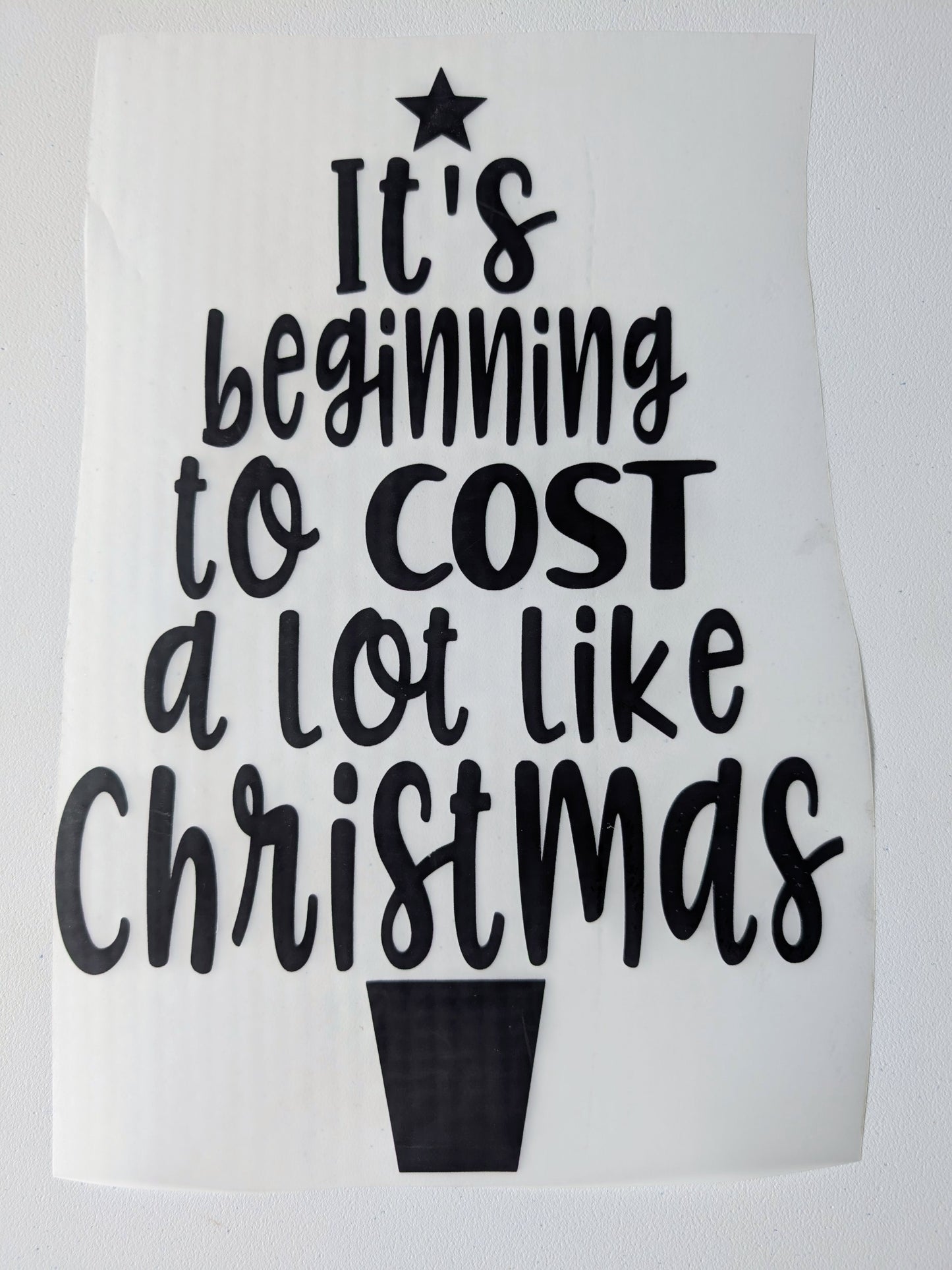 Shirt Design - It's Beginning to Cost a Lot Like Christmas 2