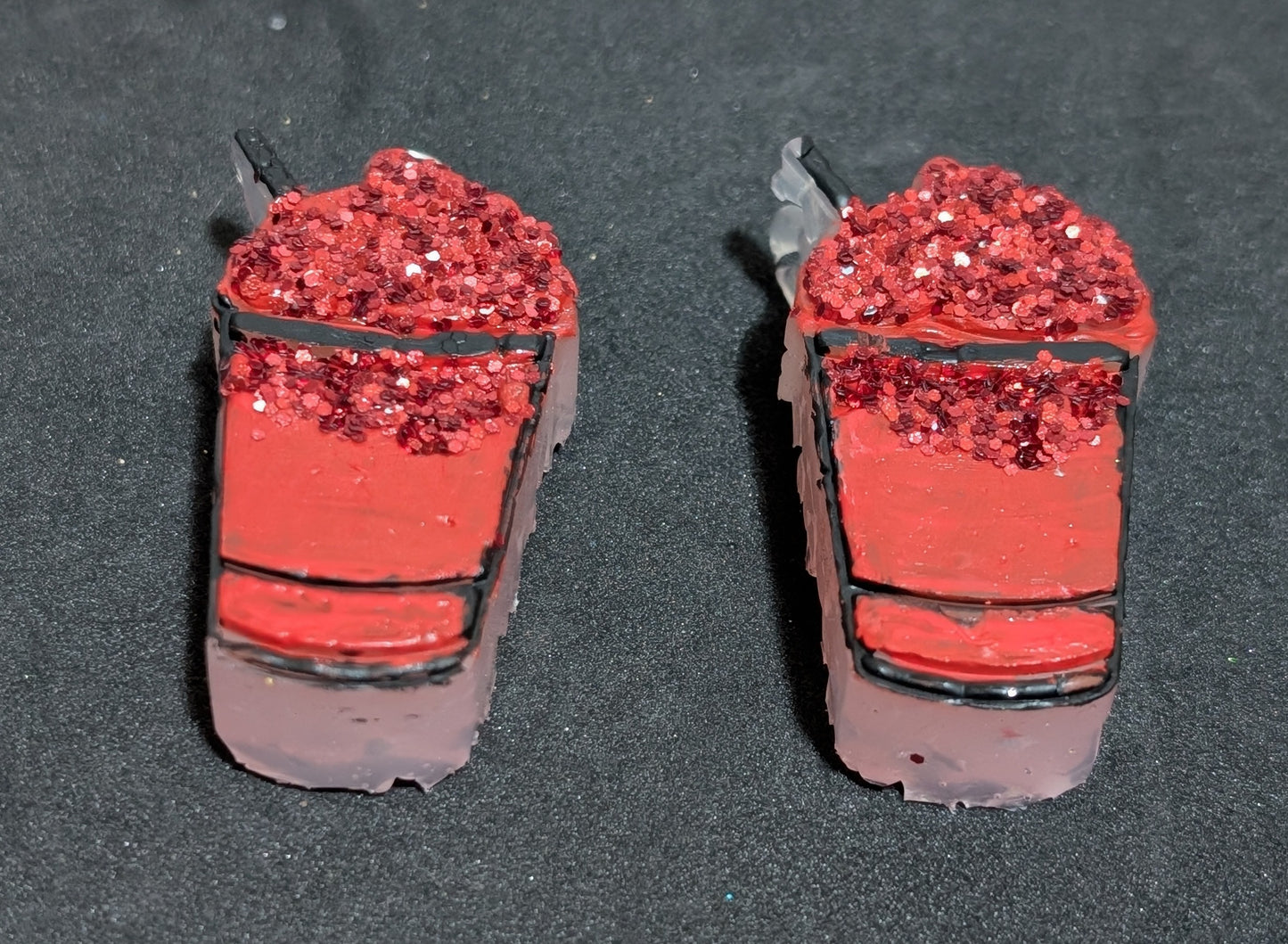 Red Drink Vent Clips -Decorated $10.00