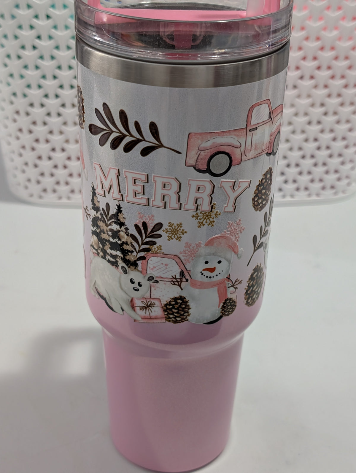 Pink Ombre Merry Winter Cup