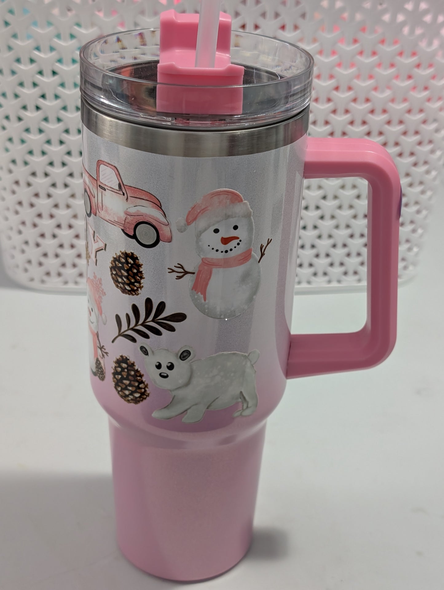 Pink Ombre Merry Winter Cup