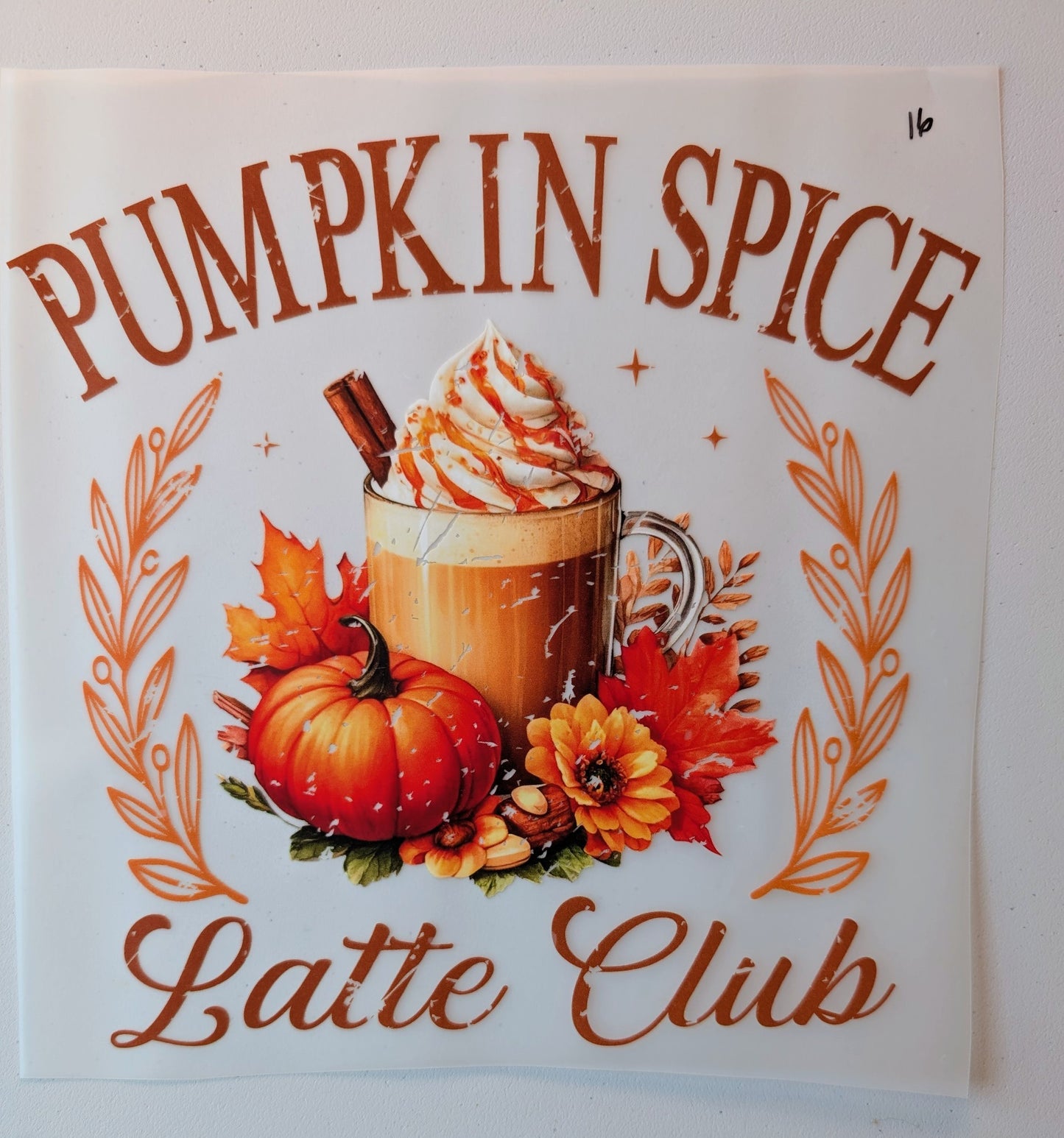 Shirt Design - Pumpkin Spice Latte Club