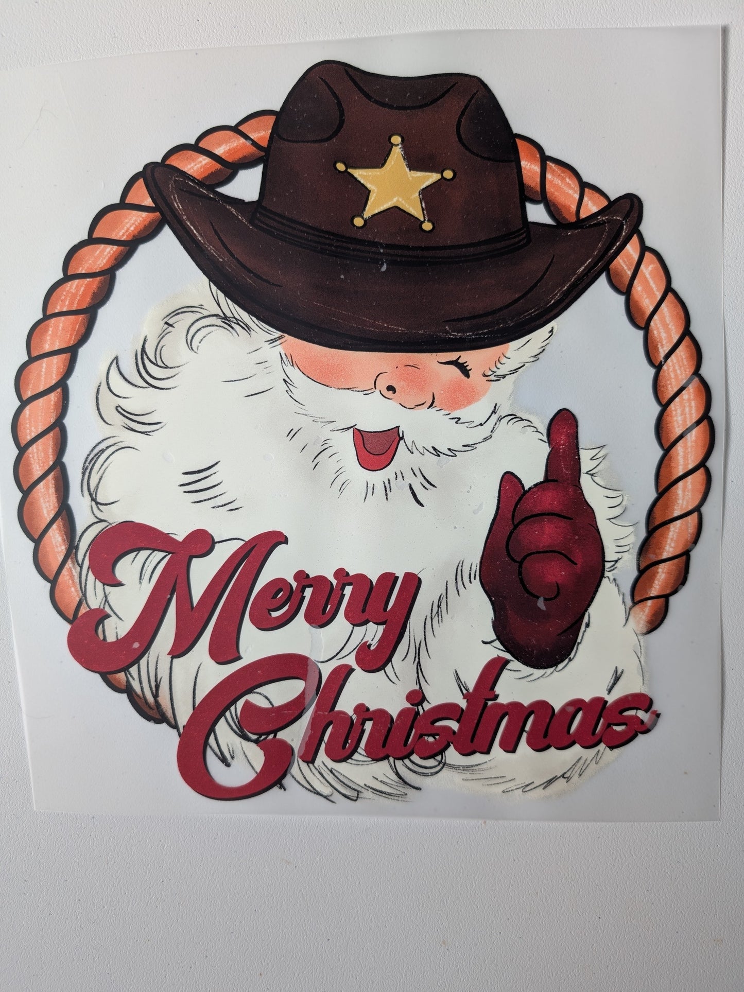 Shirt Design - Sheriff Santa Merry Christmas