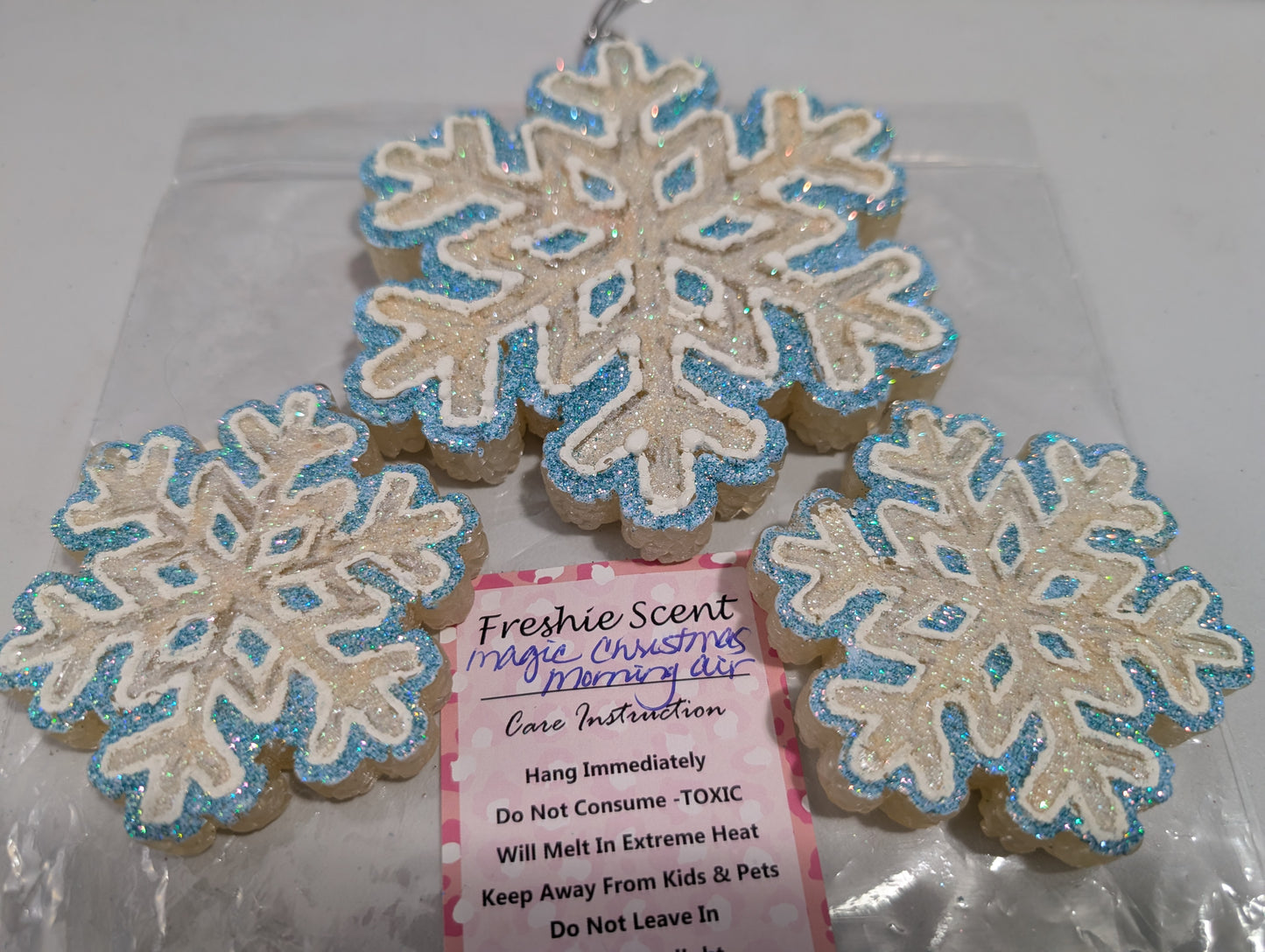 Discounted: Snowflake Freshie and Vent Clip Set