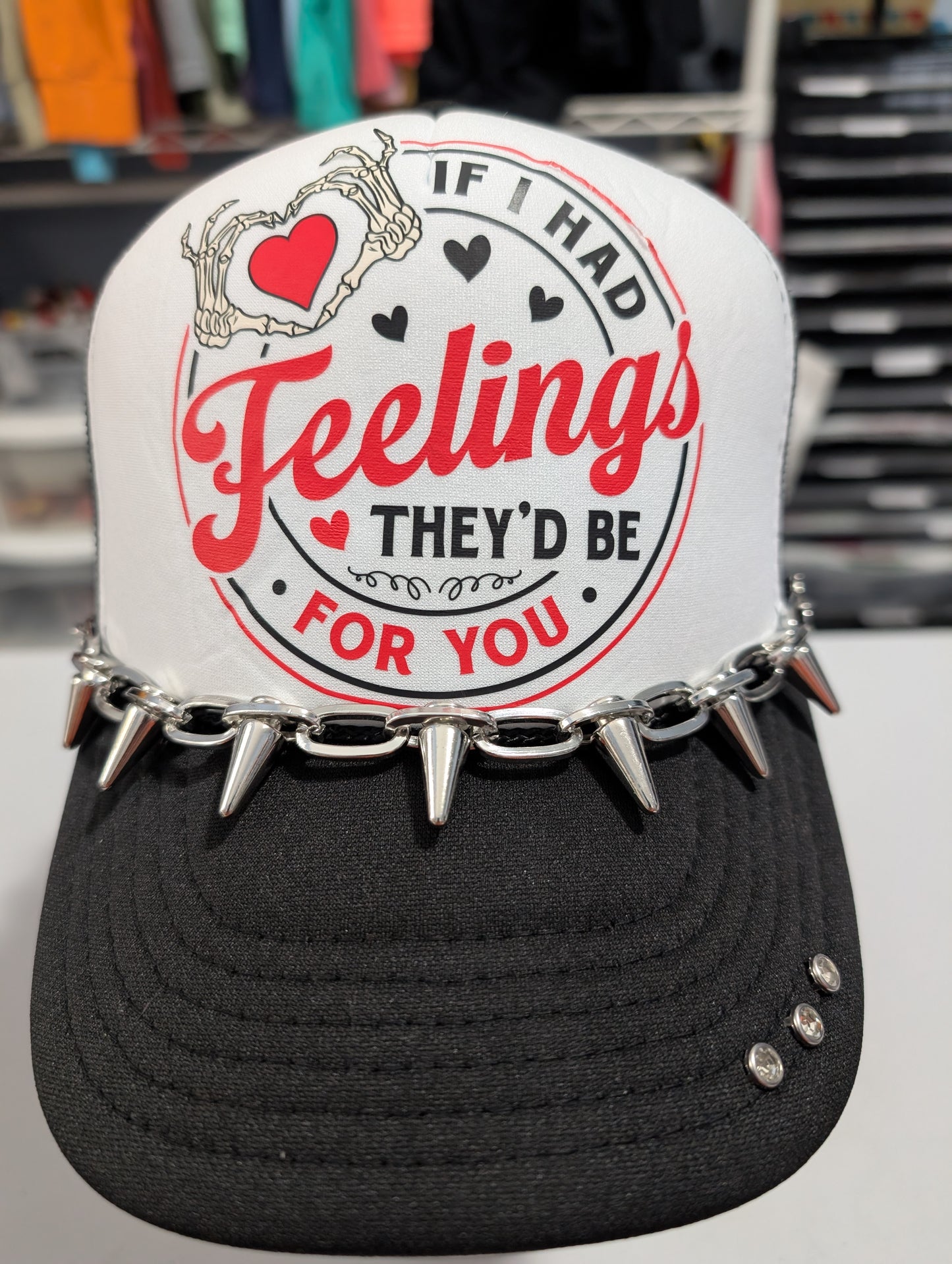 "If I Had Feelings" DTF Trucker Hat