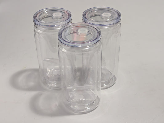 14oz Acrylic Snow Globe Cup