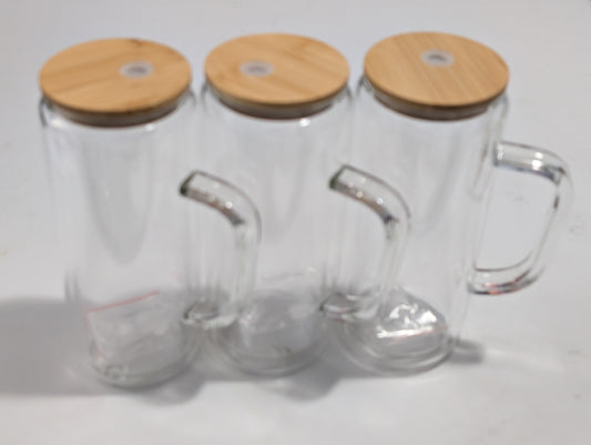 16oz Glass Snow Globe Mug