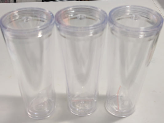 24oz Acrylic Snow Globe Cup