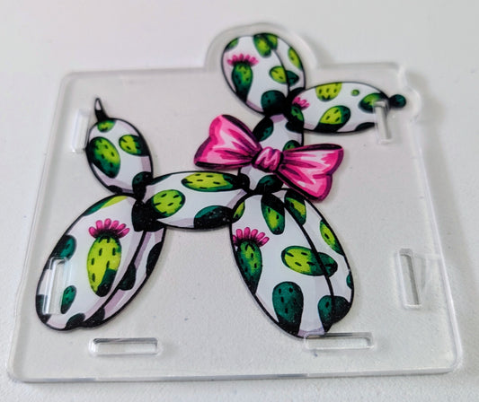 Flowering Cactus Balloon Dog Pen Box
