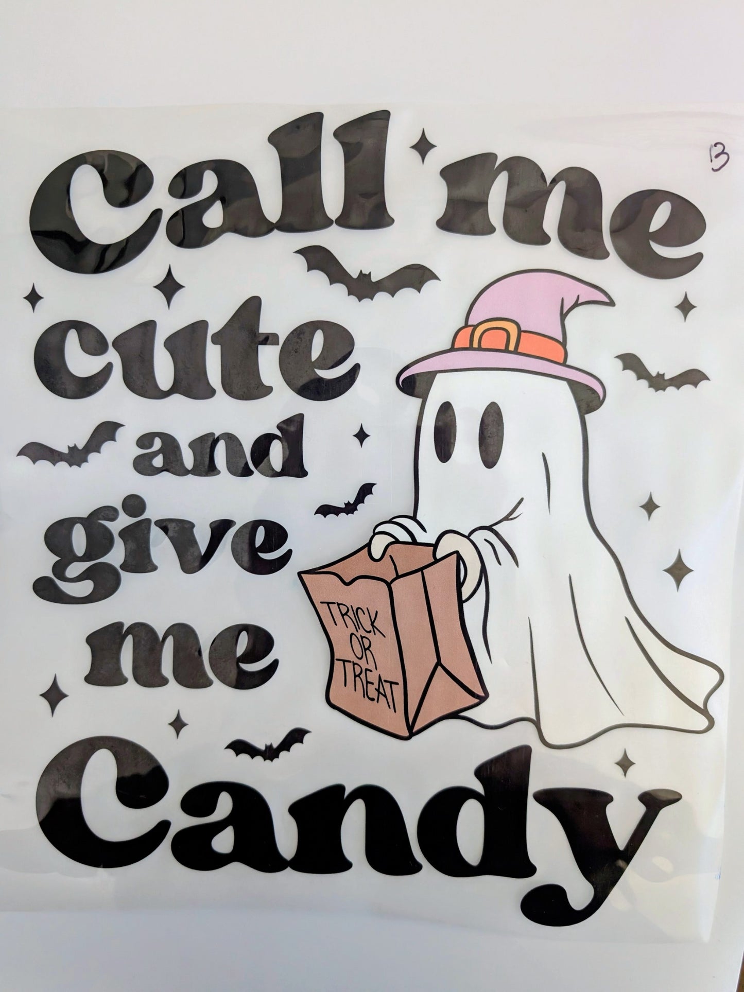 Shirt Design - Call Me Cute and Give Me Candy