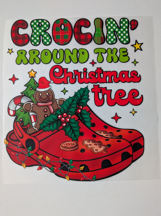 Shirt Design - Crocin around the Christmas tree