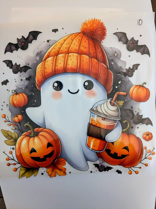Shirt Design - Cute Ghost Ski Cap