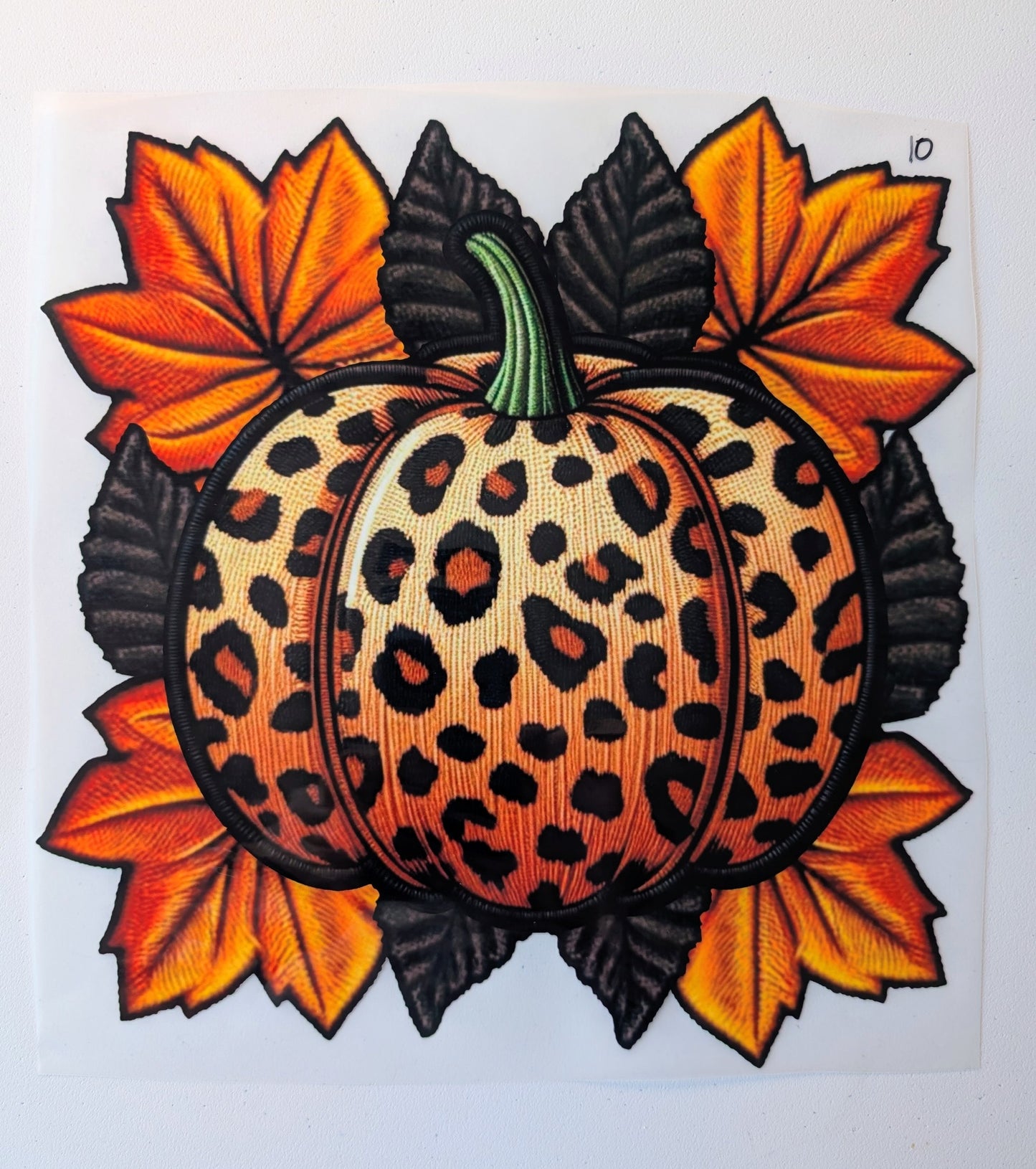 Shirt Design - Fabric Pumpkin and Leaves