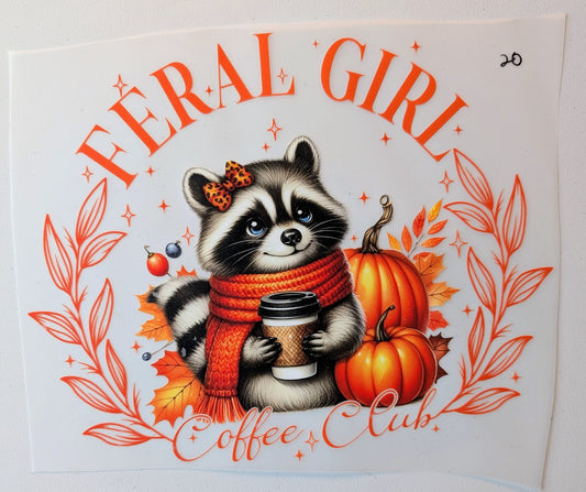 Shirt Design - Feral Girl Coffee Club