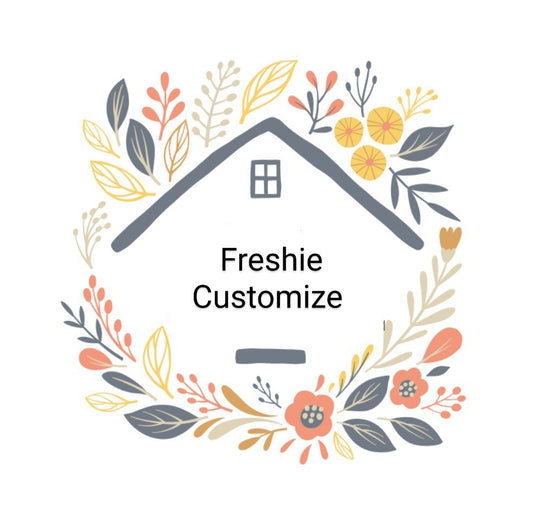 Decorated Freshie - Ghost w Bow