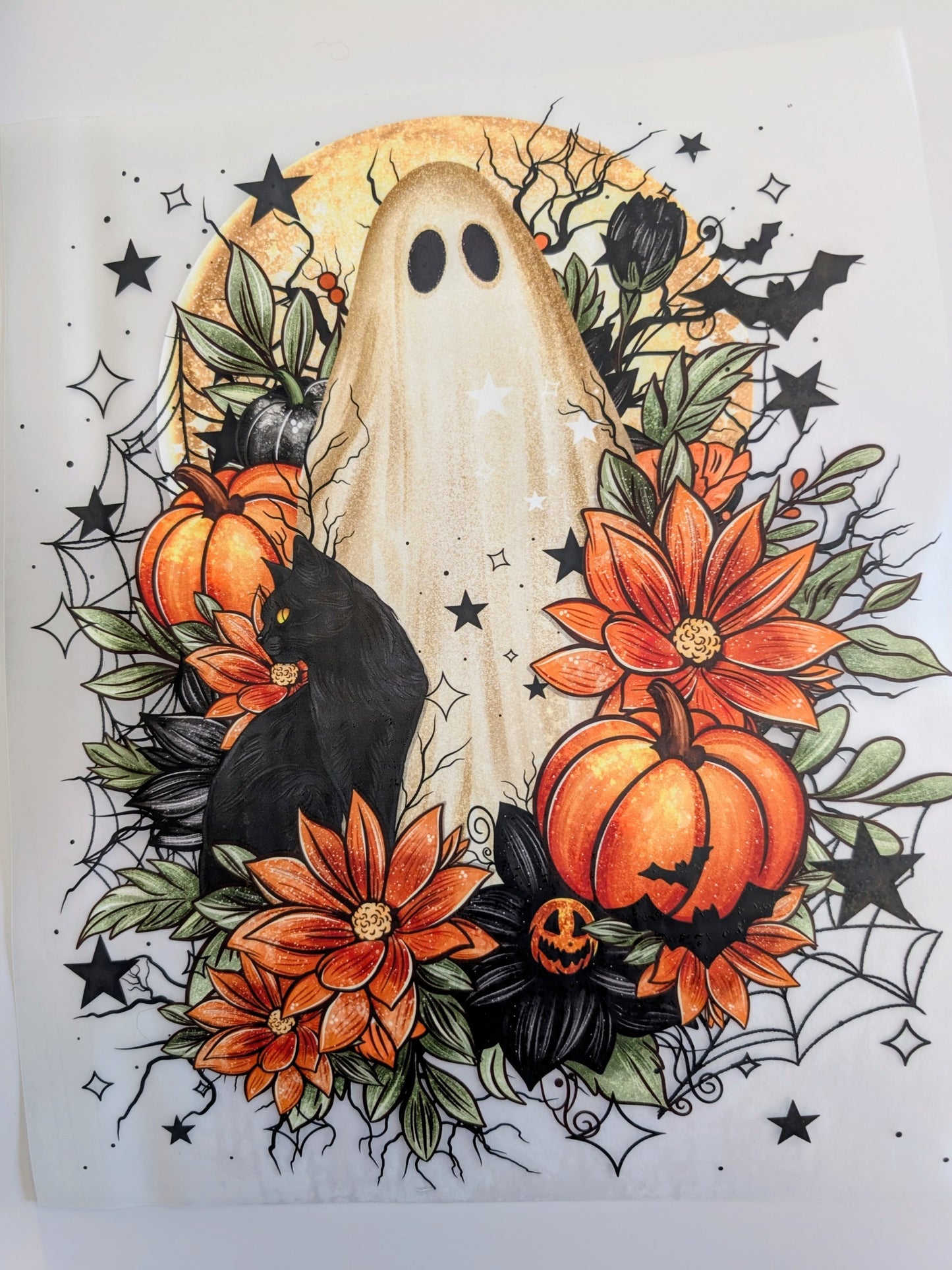 Shirt Design - Ghost with Flowers