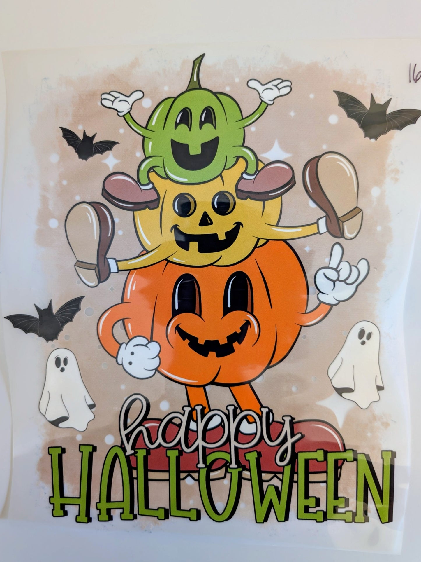 Shirt Design - Happy Halloween 3 Pumpkins