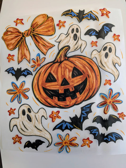 Shirt Design - Jack-O-Lantern & Ghosts