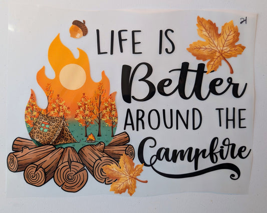 Shirt Design - Life Is Better Around the Campfire