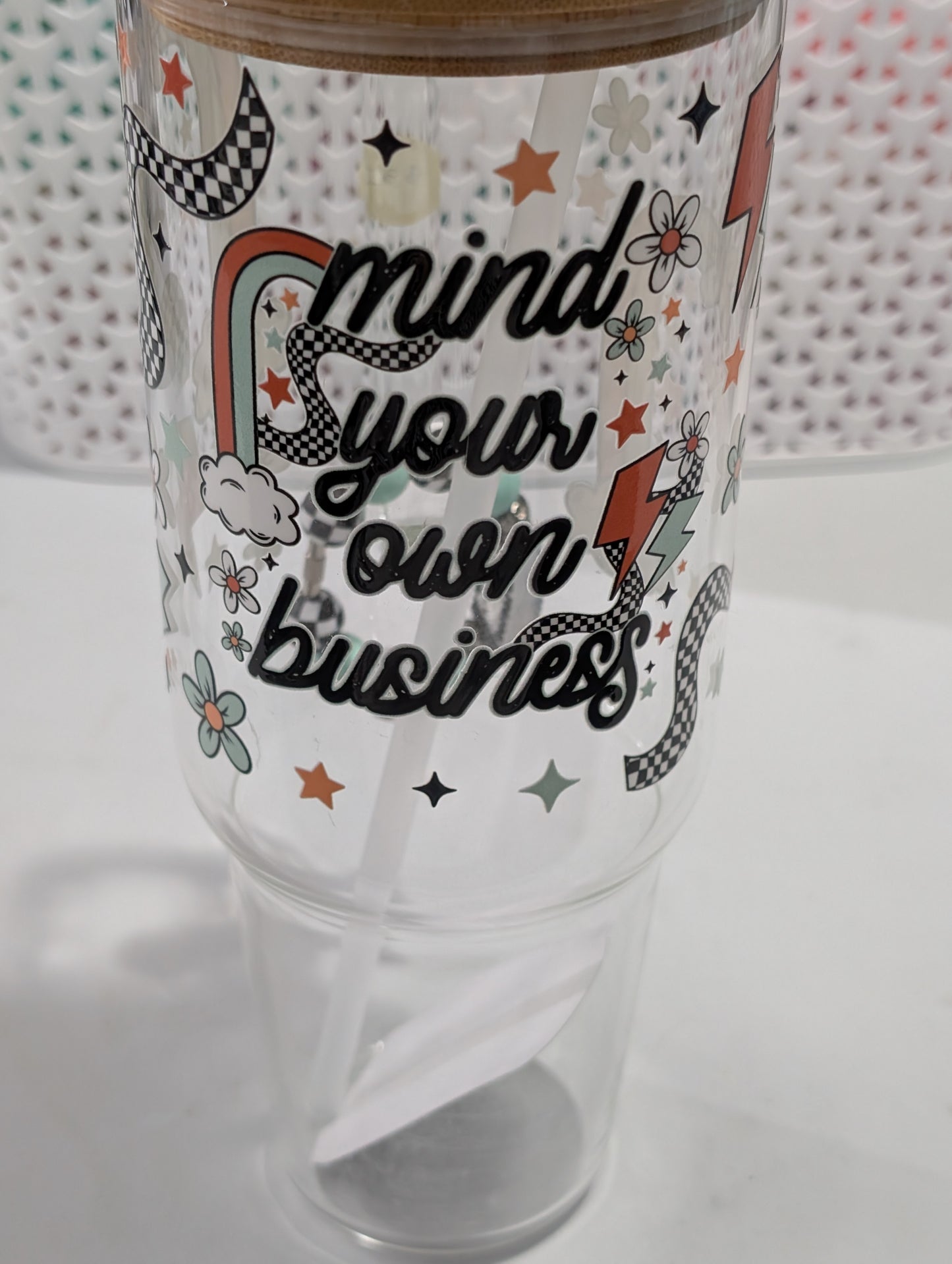 "Mind your own business" cup