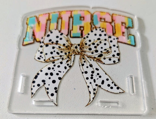 Nurse with Black Polka Dot Bow Pen Box