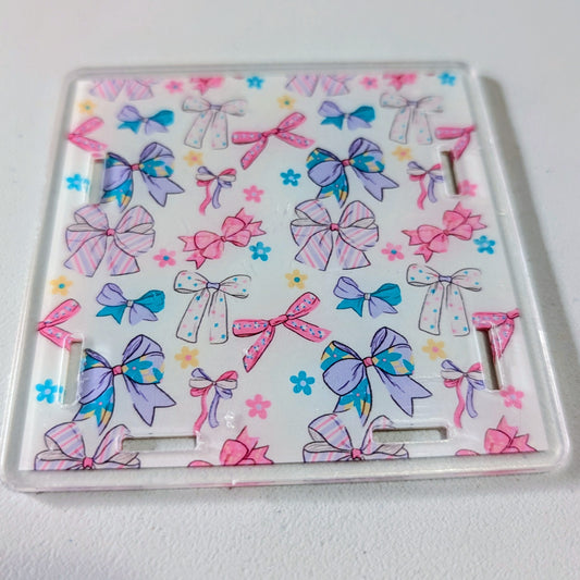 Blue, Pink, Purple Bow Assortment Pen Box