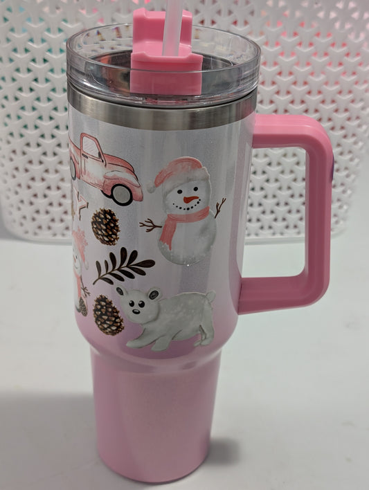 Pink Ombre Merry Winter Cup