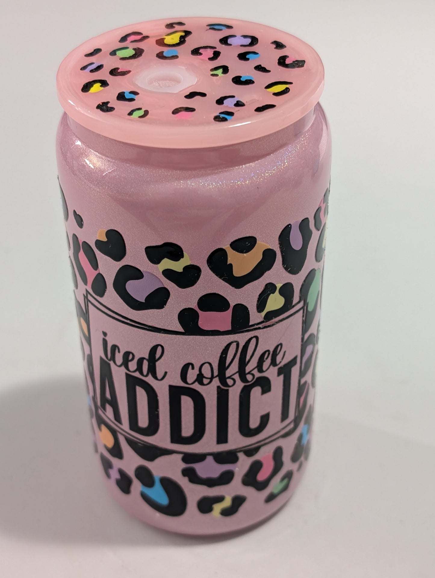 "Iced Coffee Addict" Cup