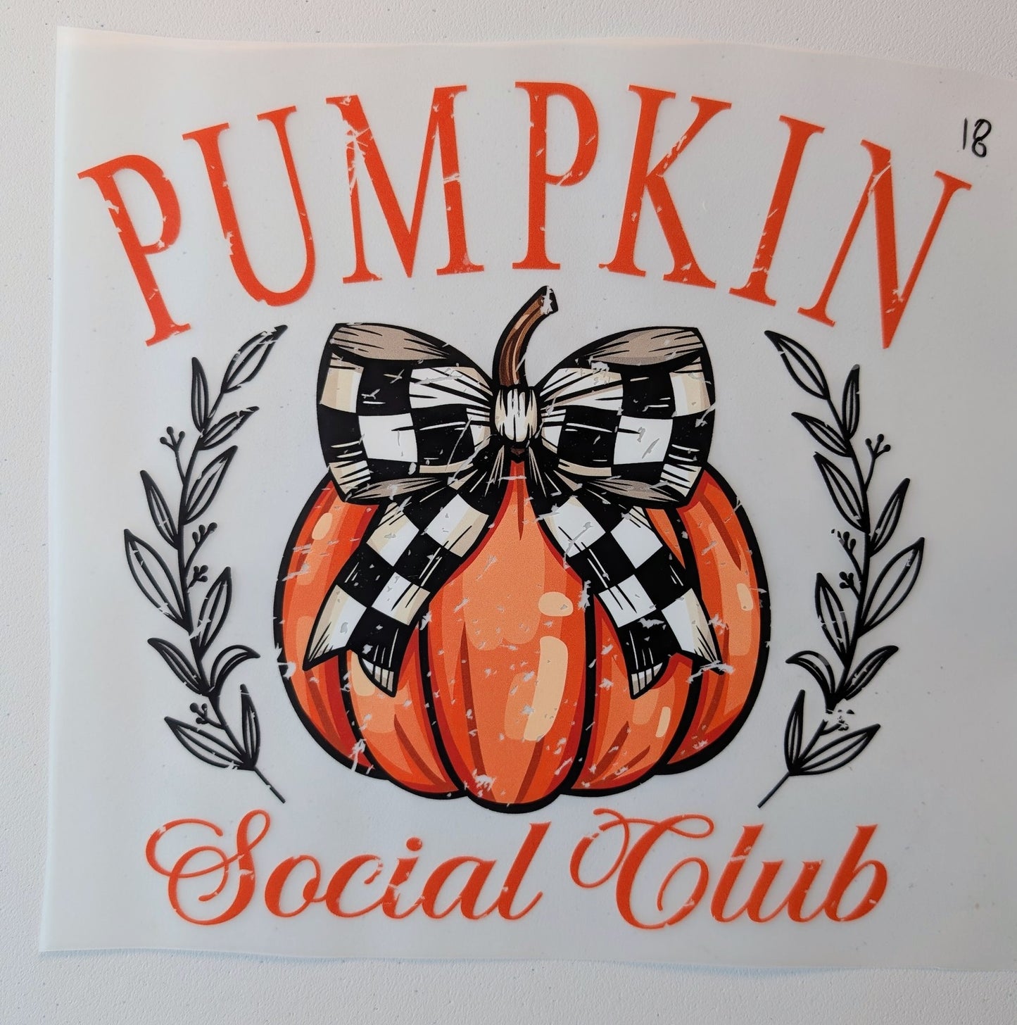 Shirt Design - Pumpkin Social Club