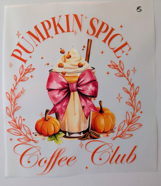 Shirt Design - Pumpkin Spice Coffee Club