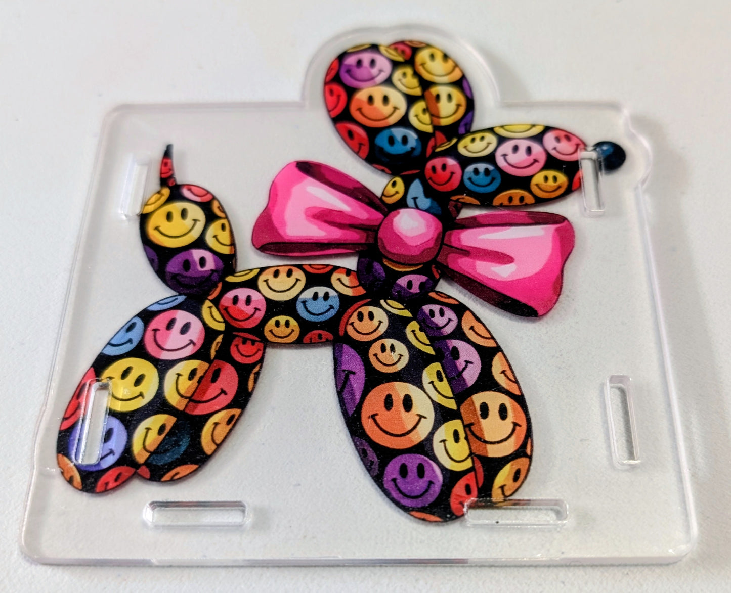 Colored Smilie Faces Dog Pen Box