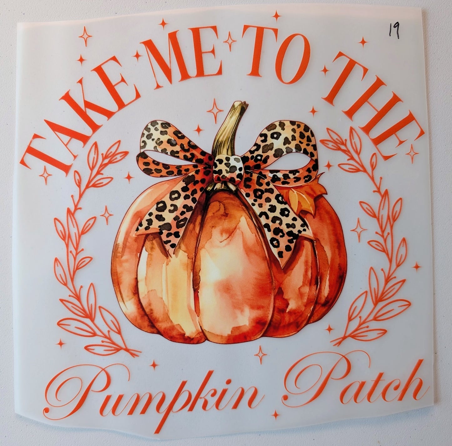 Shirt Design - Take Me To The Pumpkin Patch