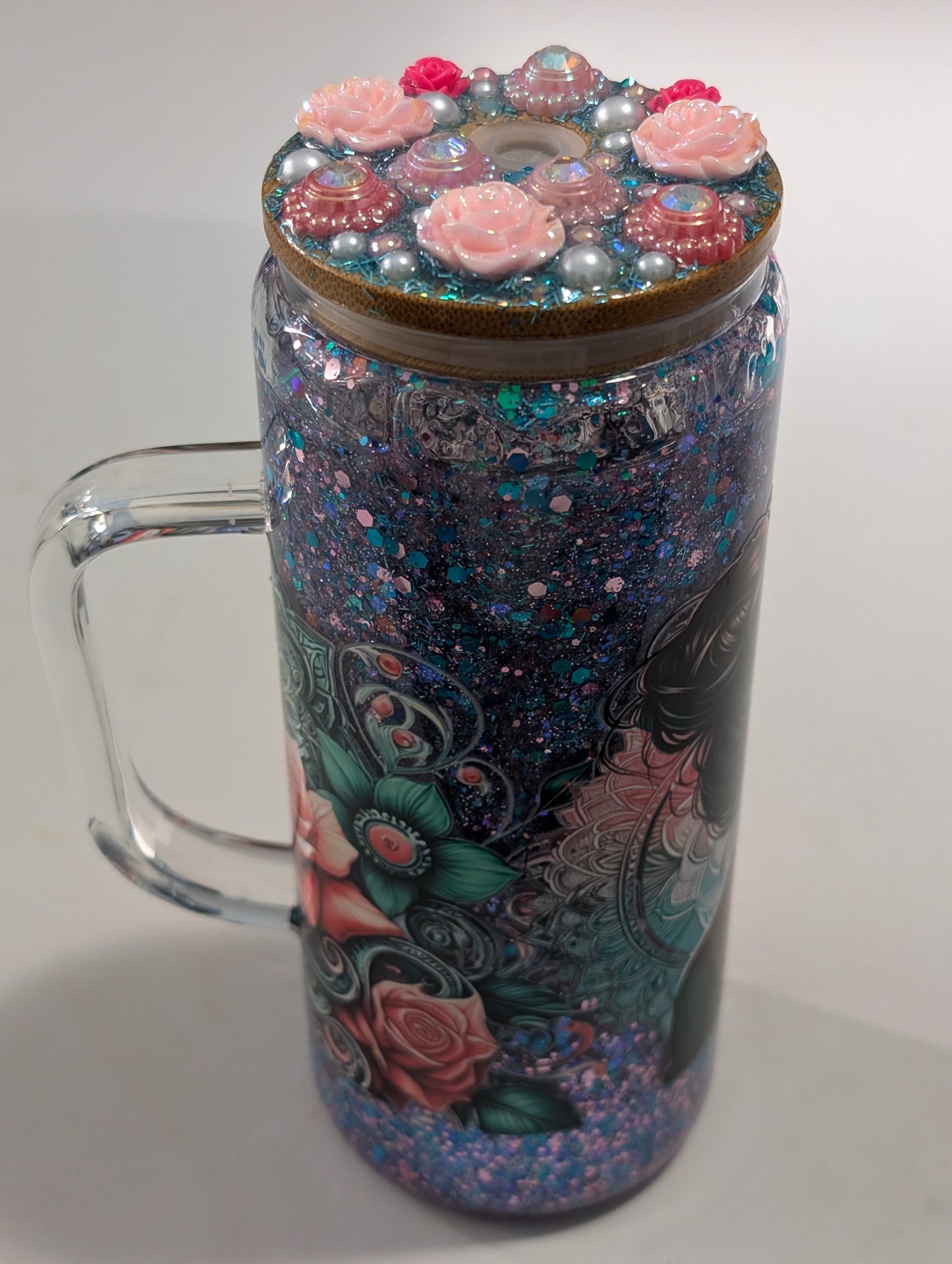 Tattoo Girl Snow Globe Mug