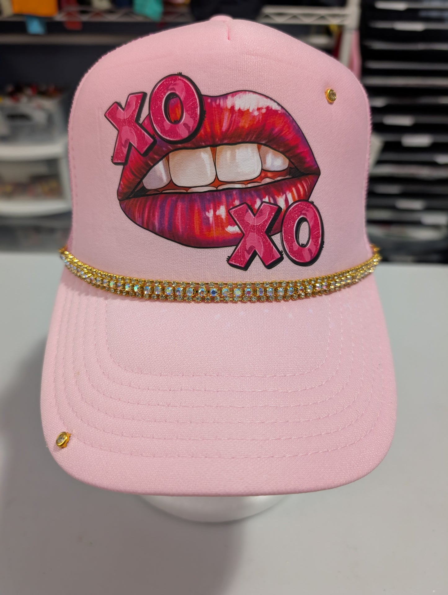 "XOXO" Lips DTF Trucker Hat