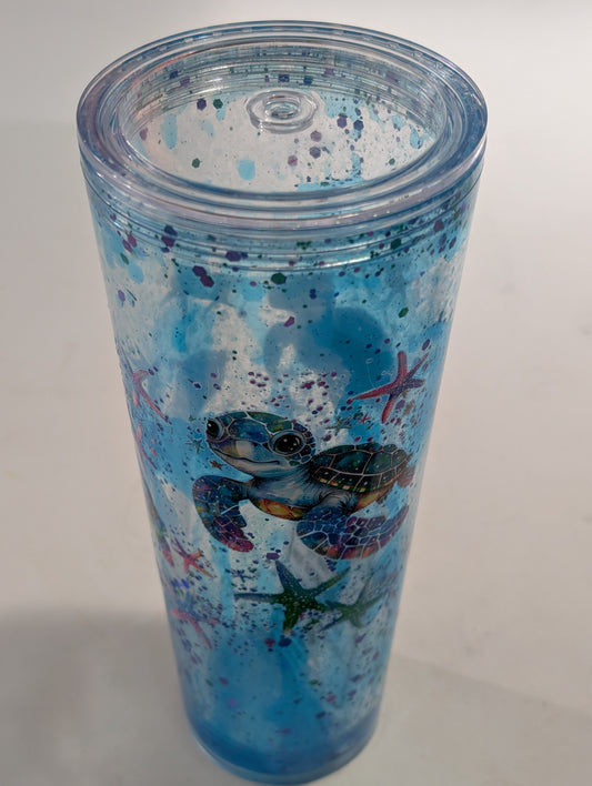 Sea Turtle and Starfish Cup
