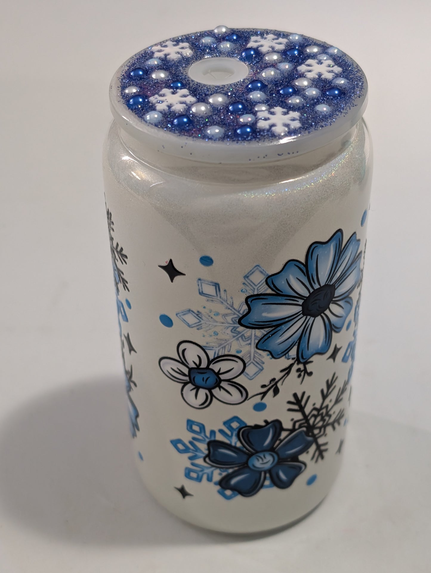 Blue Winter Flower Cup