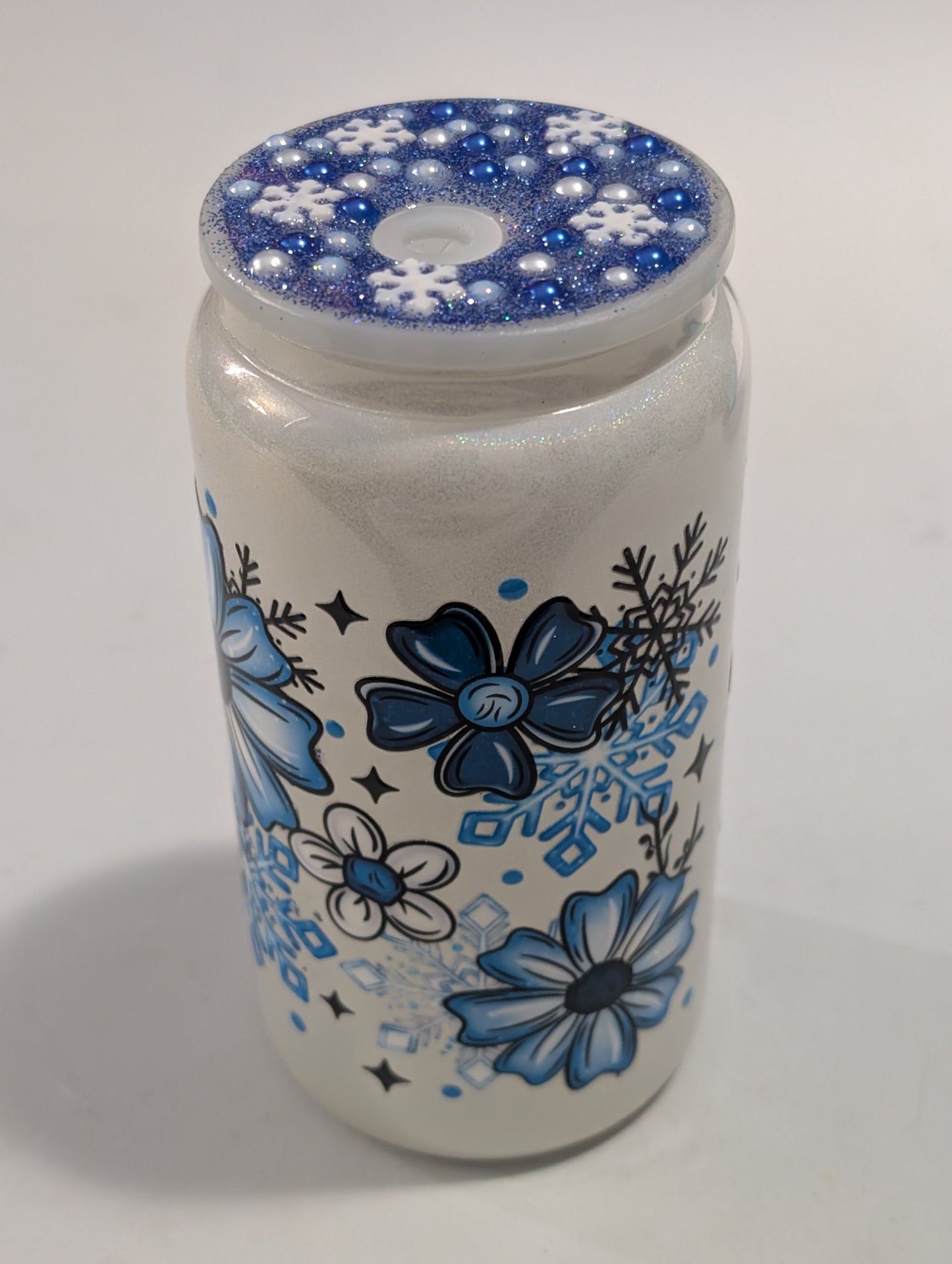 Blue Winter Flower Cup